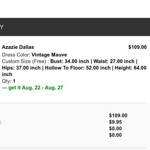 Azazie Vintage Mauve Bridesmaid Dress - Picture 5 of 10